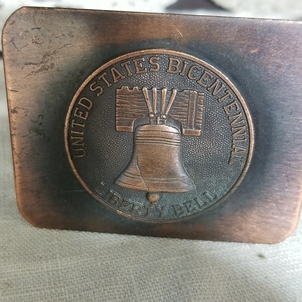 vtg Liberty Bell belt buckle - Picture 2 of 6